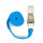 HEBELA Zurrgurt mit Druckratsche HE-7110, 1-teilig 800 daN zulässige Zugkraft, 25 mm Gurtbreite, blau,4 m