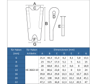 HEBELA Schnäppergarnitur HE-3683-10 für...